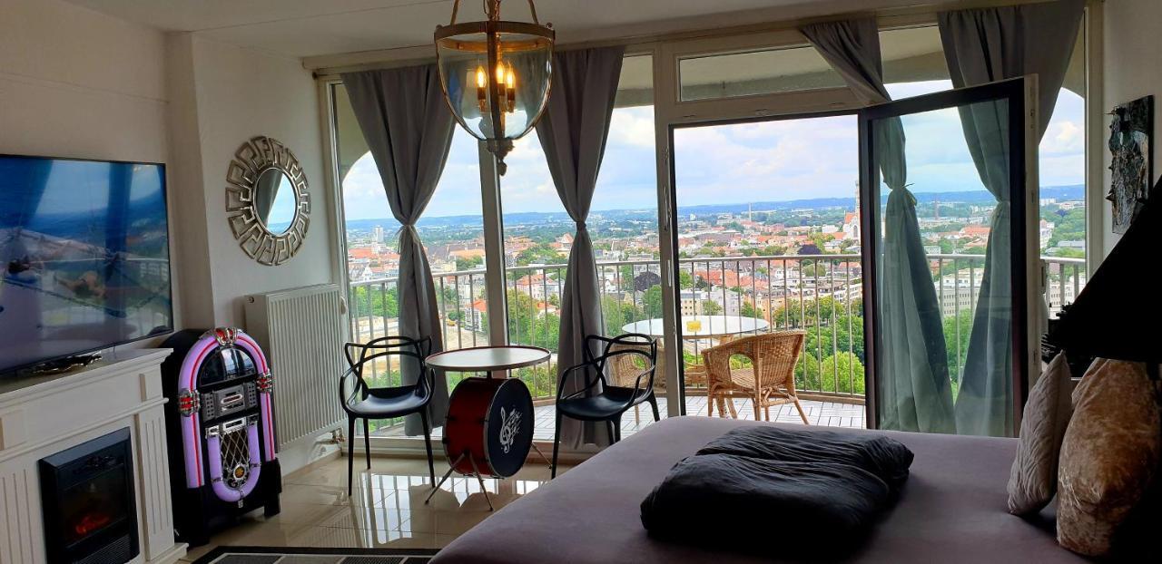 Suite-Xxi City View Hotelturm Augsburg Bagian luar foto